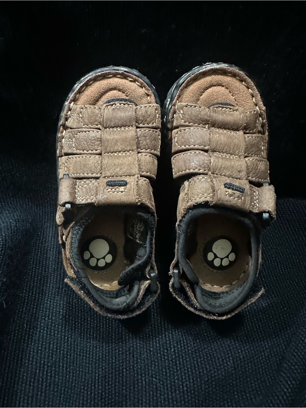 Buster Brown Brown Toddler Sandals Size 5.5 VINTAGE LEATHER ADJUSTABLE